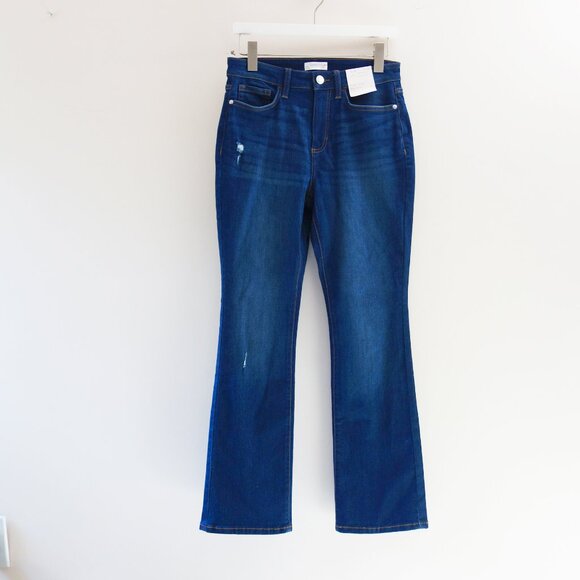 LC Lauren Conrad High Rise Bootcut Stretch Blue Jeans (6 Short) NWT! - Picture 3 of 11